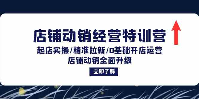 店铺动销经营特训营：起店实操/精准拉新/0基础开店运营/店铺动销全面升级-3YVIP资源库