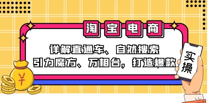 （12814期）2024淘宝电商课程：详解直通车、自然搜索、引力魔方、万相台，打造爆款-3YVIP资源库
