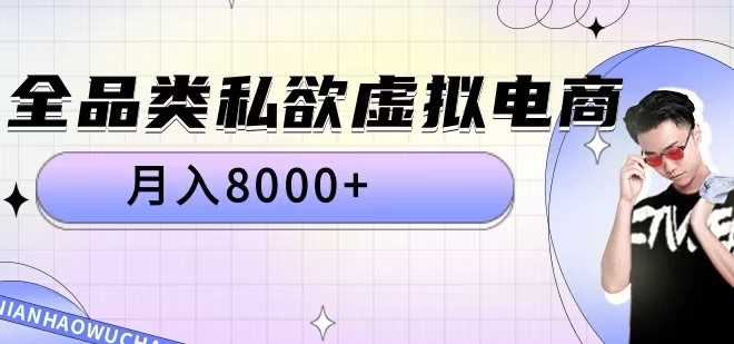 全品类私欲虚拟电商，月入8000+【揭秘】-3YVIP资源库