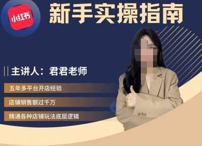 君君-小红书电商从入门到精通，新手实操指南-3YVIP资源库