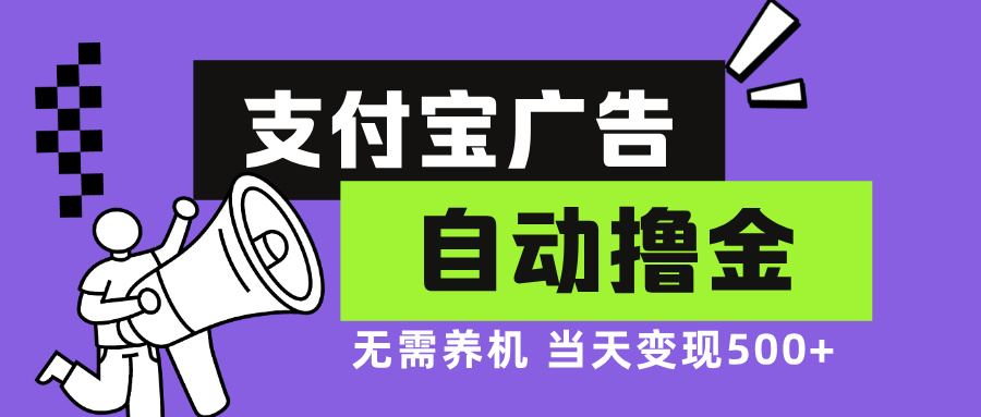 （13101期）支付宝广告全自动撸金，无需养机，当天落地500+-3YVIP资源库