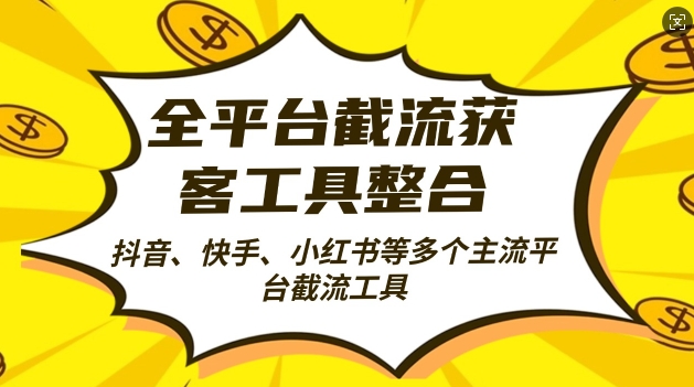全平台截流获客工县整合全自动引流，日引2000+精准客户【揭秘】-3YVIP资源库