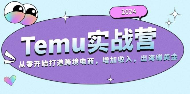 （13266期）2024Temu实战营：从零开始打造跨境电商，增加收入，出海赚美金-3YVIP资源库