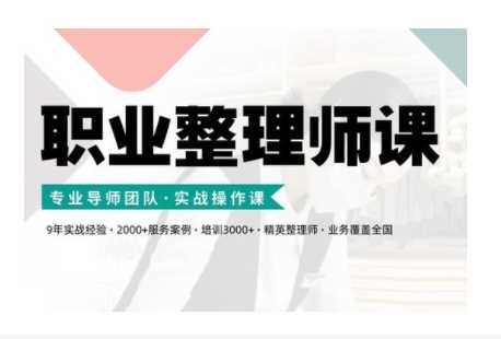 职业整理师培训(新版)，实战操作课-3YVIP资源库