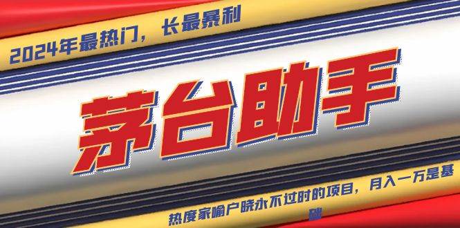 （13320期）魔法贵州茅台代理，永不淘汰的项目，抛开传统玩法，使用科技，命中率极…-3YVIP资源库