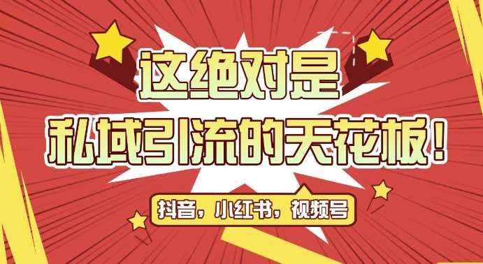 最新首发全平台引流玩法，公域引流私域玩法，轻松获客500+，附引流脚本，克隆截流自热玩法【揭秘】-3YVIP资源库