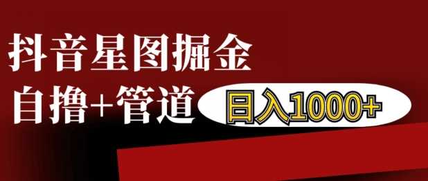 抖音星图掘金自撸，可以管道也可以自营，日入1k【揭秘】-3YVIP资源库