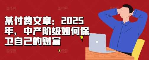 某付费文章：2025年，中产阶级如何保卫自己的财富-3YVIP资源库