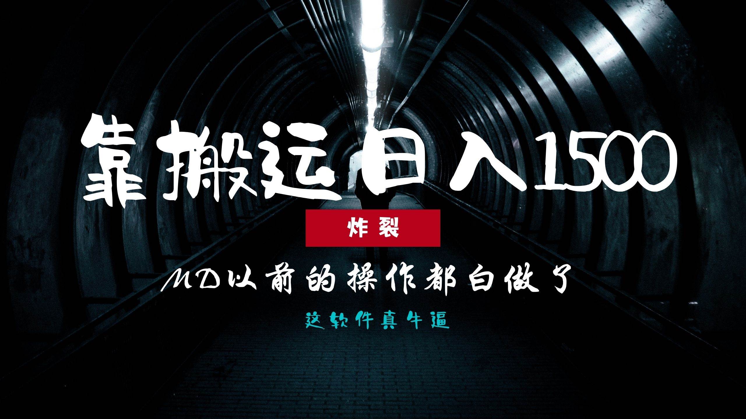 （13568期）炸裂！0基础搬运也能批量日赚1500+，以前的操作都白做了！-3YVIP资源库