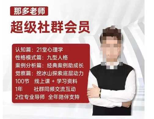 那多老师超级社群会员：开启自我探索之路，提升内在力量-3YVIP资源库