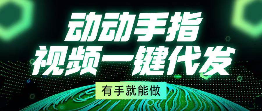 （13572期）动动手指，视频一键代发，有手就能做-3YVIP资源库