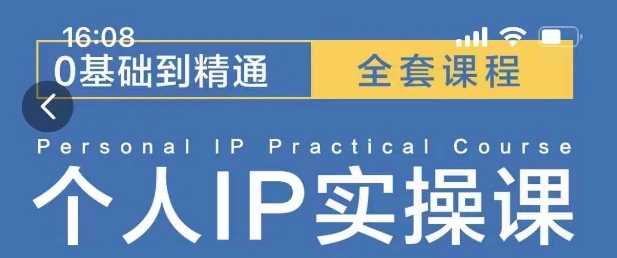 操盘手思维、个人IP、MCN孵化打造千万粉丝IP的运营方法论-3YVIP资源库