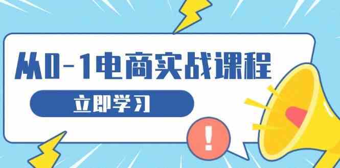 从零做电商实战课程，教你如何获取访客、选品布局，搭建基础运营团队-3YVIP资源库