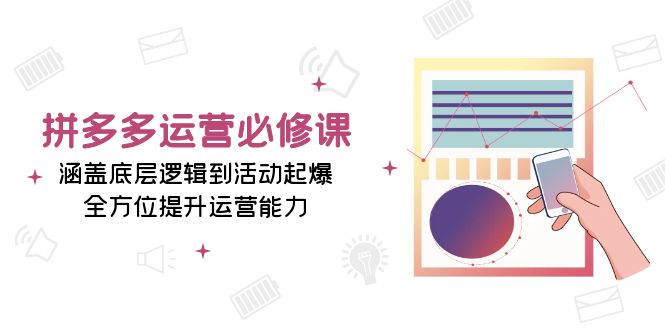 （13647期）拼多多运营必修课：涵盖底层逻辑到活动起爆，全方位提升运营能力-3YVIP资源库