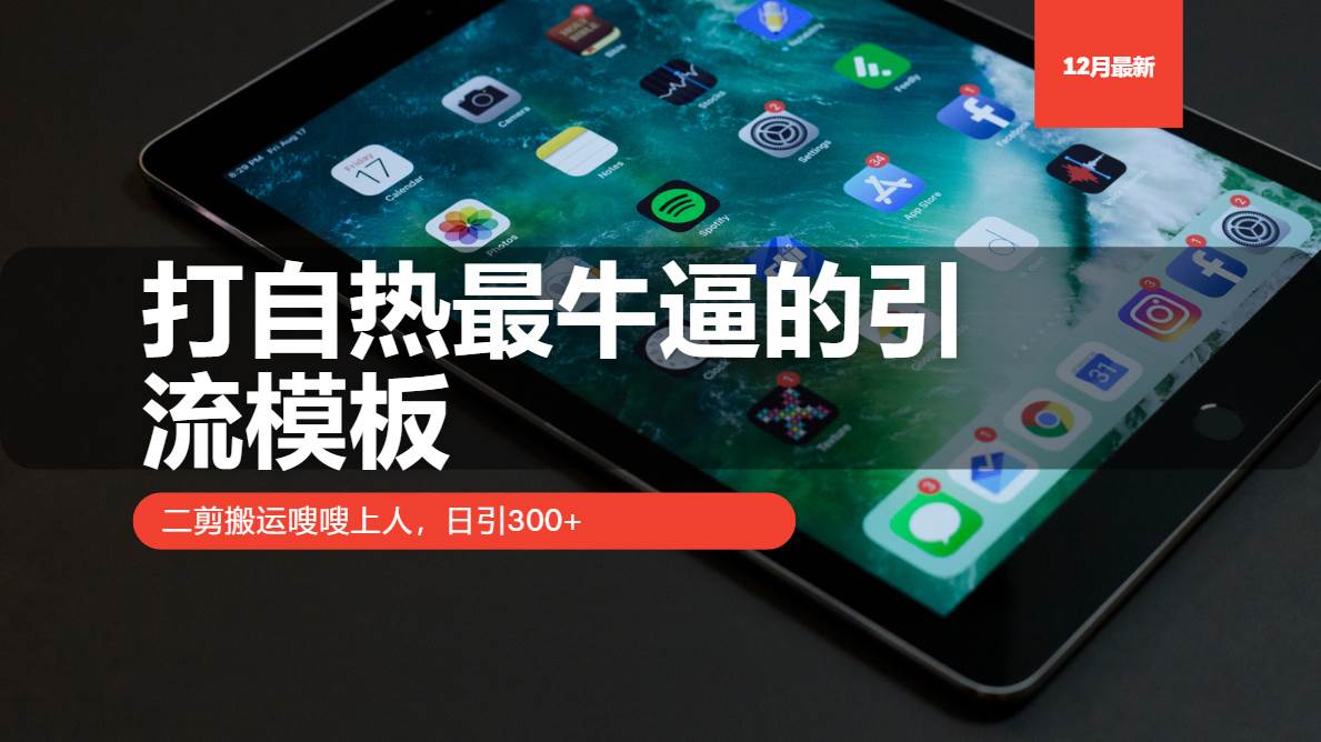 （13654期）打自热最牛逼的引流模板，二剪搬运嗖嗖上人，日引300+-3YVIP资源库