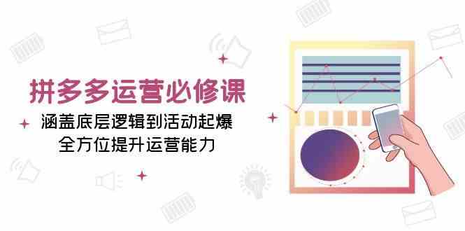 拼多多运营必修课：涵盖底层逻辑到活动起爆，全方位提升运营能力-3YVIP资源库