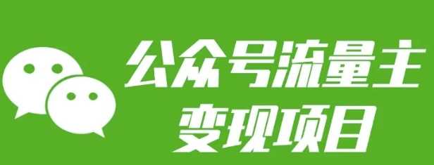 公众号流量主变现项目：每天2小时，普通人每月多挣三五千-3YVIP资源库