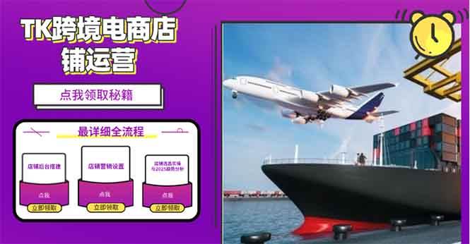 （13951期）2025TK电商选品趋势0到1店铺搭建最全实操讲解，轻松在家把货卖出国-3YVIP资源库