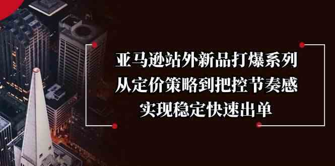 亚马逊站外新品打爆系列，从定价策略到把控节奏感，实现稳定快速出单-3YVIP资源库