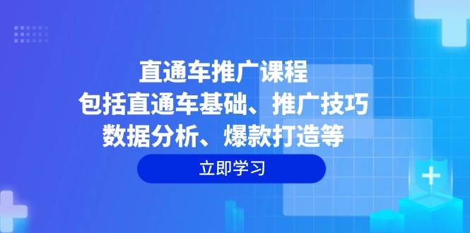 （14001期）直通车推广课程：包括直通车基础、推广技巧、数据分析、爆款打造等-3YVIP资源库