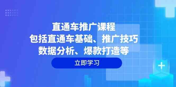 直通车推广课程：包括直通车基础、推广技巧、数据分析、爆款打造等-3YVIP资源库