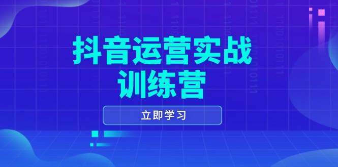 抖音运营实战训练营，0-1打造短视频爆款，涵盖拍摄剪辑、运营推广等全过程-3YVIP资源库
