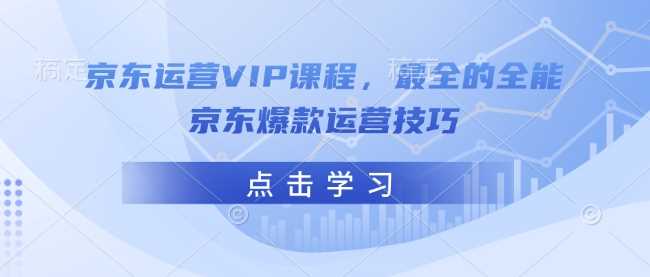 京东运营VIP课程，最全的全能京东爆款运营技巧-3YVIP资源库