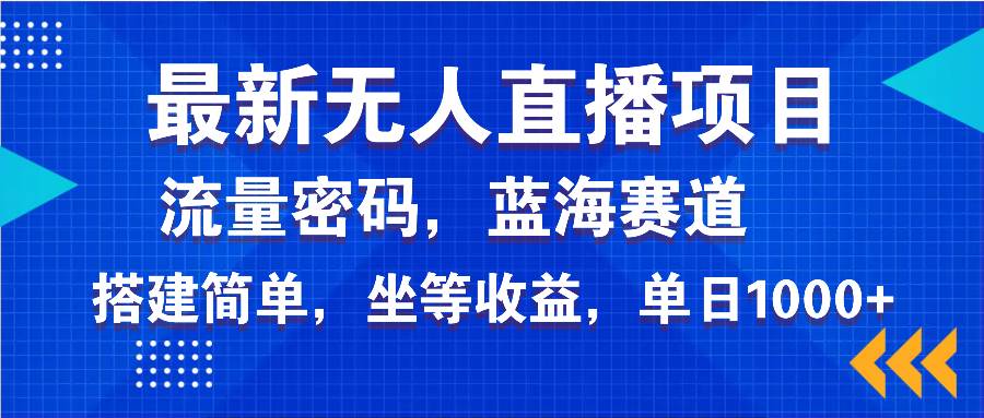 （14174期）最新无人直播项目—美女电影游戏，轻松日入3000+，蓝海赛道流量密码，…-3YVIP资源库