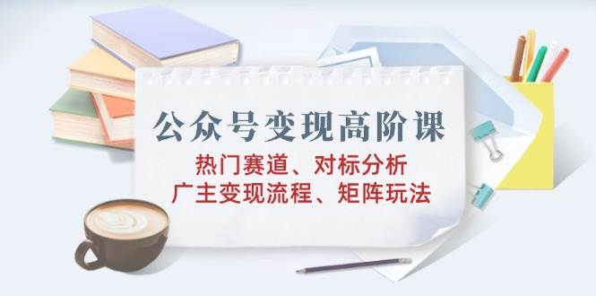 （14177期）公众号变现高阶课：热门赛道、对标分析、广告主变现流程、矩阵玩法-3YVIP资源库