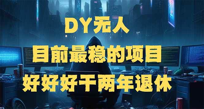 （14263期）DY无人，目前最稳的项目，矩阵放大边旅游边赚钱，好好好干两年退休-3YVIP资源库