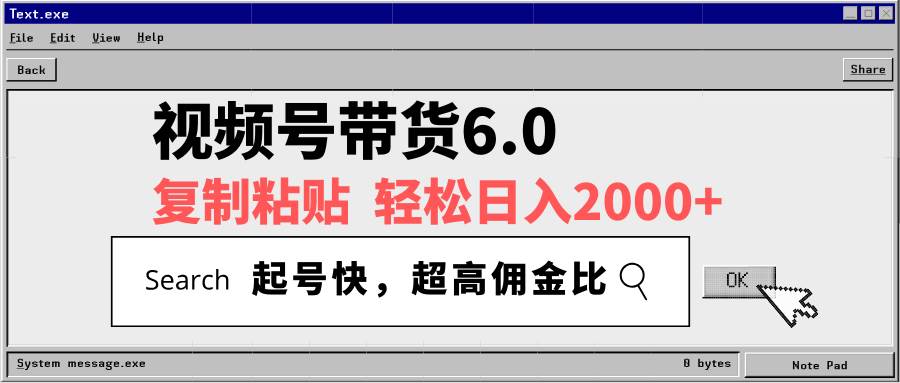 （14325期）视频号带货6.0，轻松日入2000+，起号快，复制粘贴即可，超高佣金比-3YVIP资源库