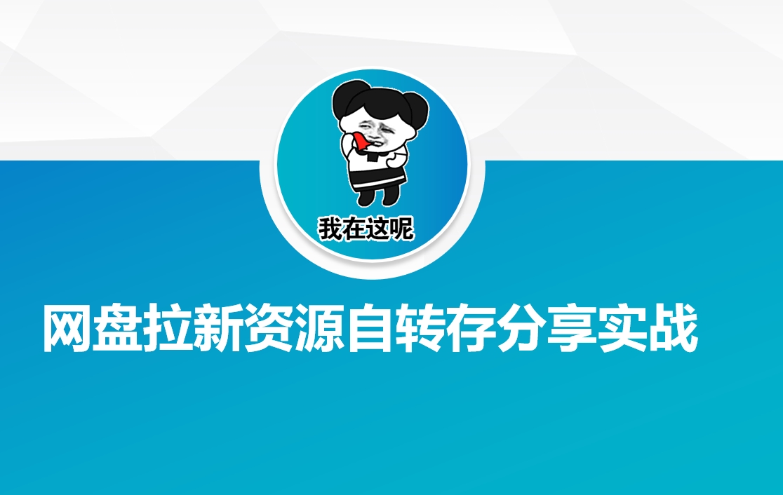 网盘拉新资源自动转存分享实战-3YVIP资源库
