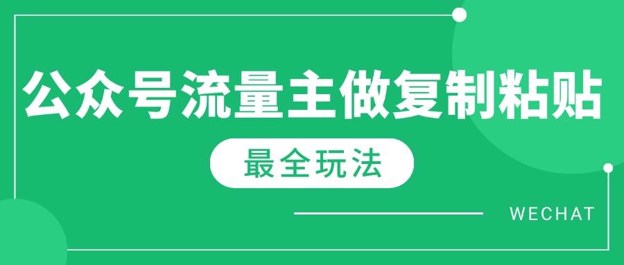 （14333期）最新完整Ai流量主爆文玩法，每天只要5分钟做复制粘贴，每月轻松10000+-3YVIP资源库