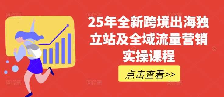 25年全新跨境出海独立站及全域流量营销实操课程，跨境电商独立站TIKTOK全域营销普货特货玩法大全-3YVIP资源库