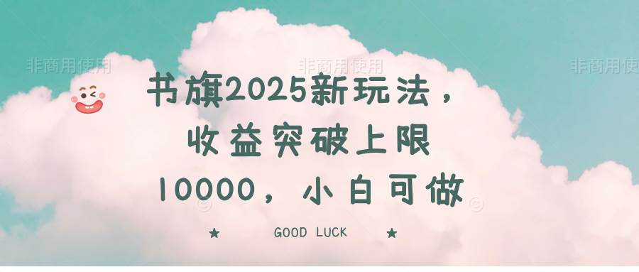 （14519期）书旗2025新玩法，收益突破上限10000，小白可做-3YVIP资源库