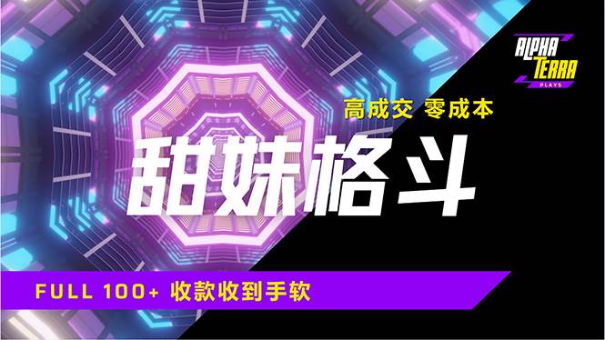 （14559期）高成交零成本，售卖甜美格斗课程，谁发谁火，加爆微信，日入1000+收款…-3YVIP资源库