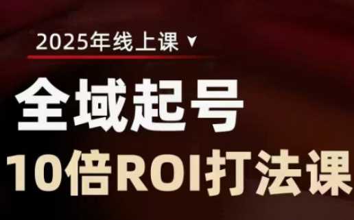 2025全域起号10倍ROI打法课，助你提升直播间的投资回报率-3YVIP资源库