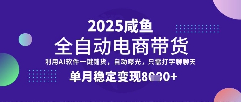 全网首发【闲鱼全自动电商带货】三年磨一剑，一朝露锋芒，单月稳定变现8k+【揭秘】-3YVIP资源库
