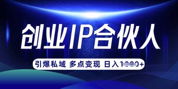 云帆·创业ip合伙人打造3.0，从0到1教你做网创，实现月入过W-3YVIP资源库