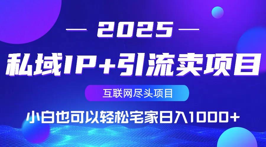 （14151期）私域IP+引流卖项目，小白也可以做到轻松宅家日入1000+-3YVIP资源库