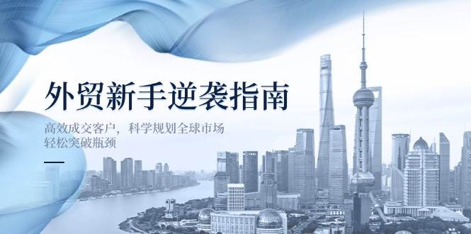 （14201期）外贸新手逆袭指南：高效成交客户，科学规划全球市场，轻松突破瓶颈-3YVIP资源库