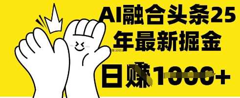 掌握这招：DeepSeek 融合今日头条，一键复制粘贴，日入 1k【揭秘】-3YVIP资源库