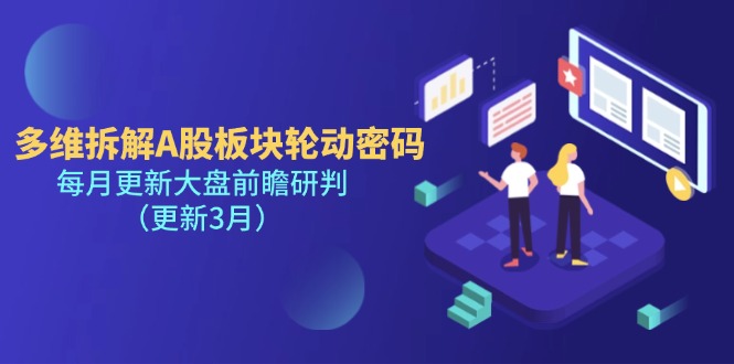 （14213期）多维拆解A股板块轮动密码，每月更新大盘前瞻研判（更新3月）-3YVIP资源库