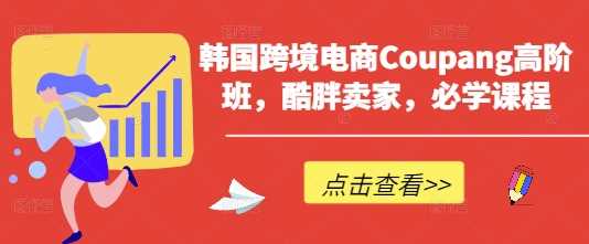韩国跨境电商Coupang高阶班，酷胖卖家，必学课程-3YVIP资源库