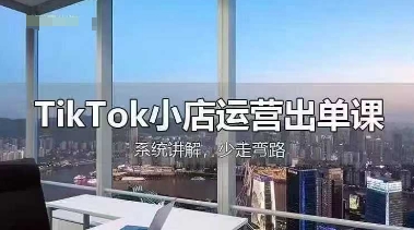 TikTok小店运营出单课，从开店选品、运营出单、发货回款，进行全流程讲解-3YVIP资源库