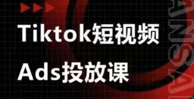 Ads视频投放课，tiktok短视频广告投放课-3YVIP资源库