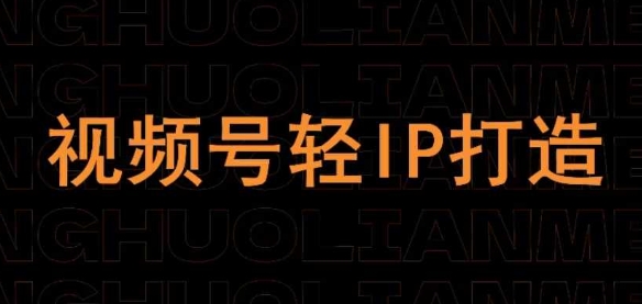 视频号线上课程，视频号轻IP打造-3YVIP资源库