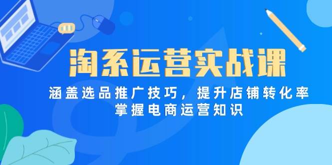 （14427期）淘系运营实战课，涵盖选品推广技巧，提升店铺转化率，掌握电商运营知识-3YVIP资源库