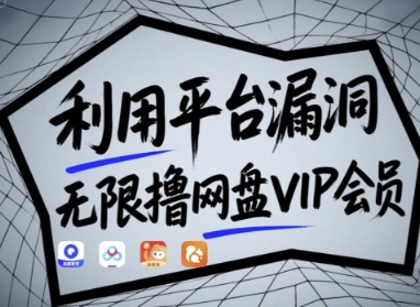 利用平台漏洞，无限撸网盘VIP会员，用户亲测有效!【漏洞原理+操作演示】-3YVIP资源库