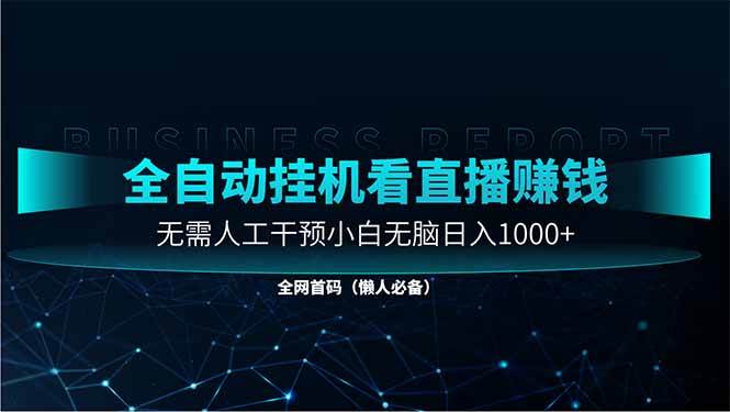 （14483期）直播助手全自动看大平台直播赚钱，全自动无需人工干预，小白无脑日入1000-3YVIP资源库